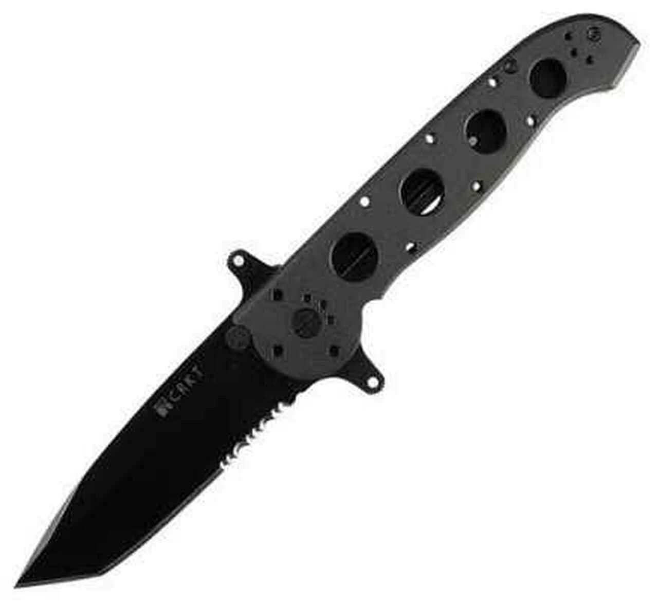CRKT M16-14SF Special Forces, 4" AUS8 Combo Tanto Blade, Black Aluminum Handle 1 CRKT M16-14SF Special Forces, 4" AUS8 Combo Tanto Blade, Black Aluminum Handle