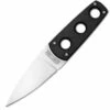 Cold Steel CS11SDT Secret Edge, 3.5" AUS 8A SS Plain Blade, Black G-10 Handle, Secure-Ex Neck Sheath