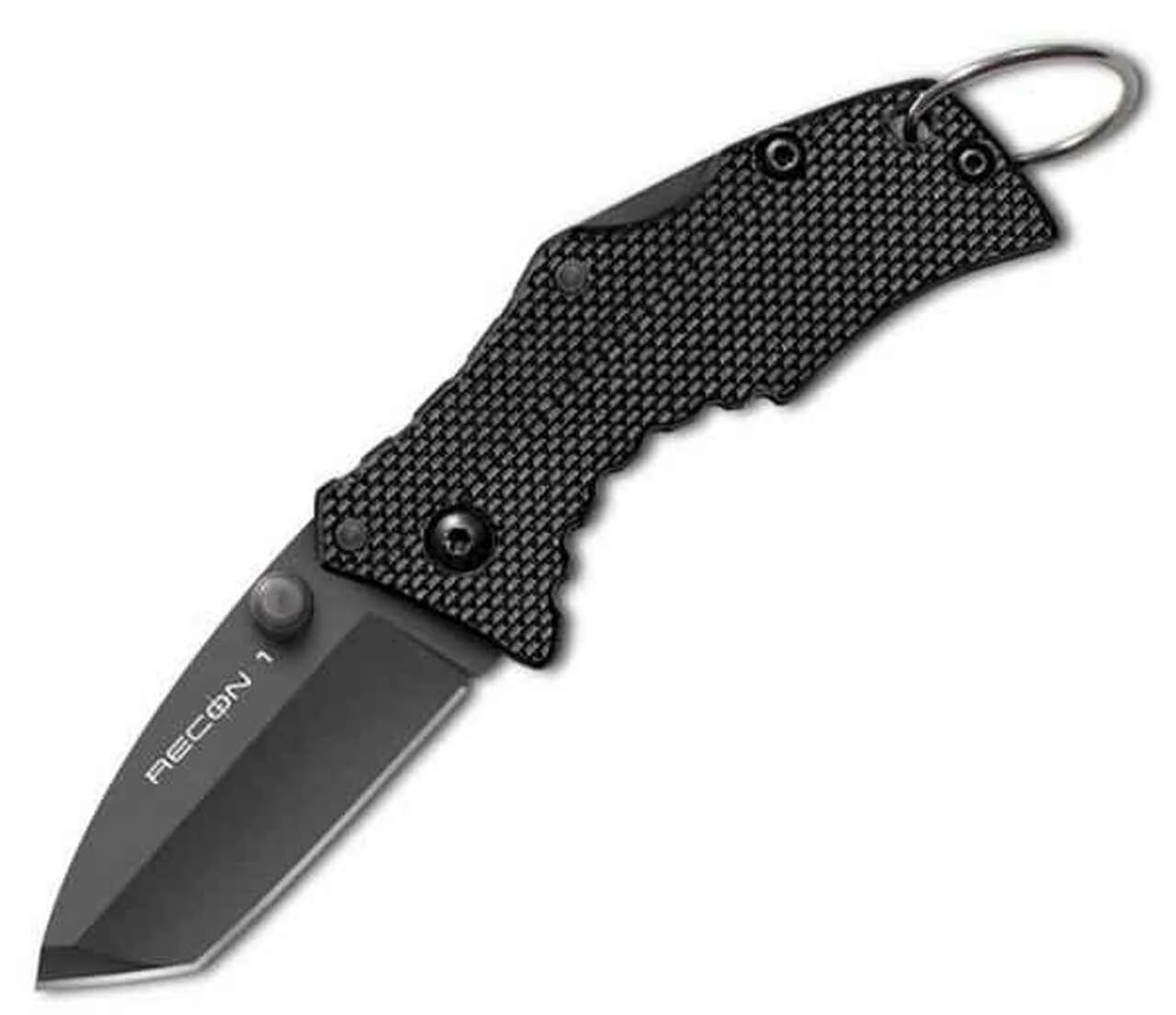 Cold Steel CS27TDT Micro Recon 1, 2" AUS 8A SS Plain Blade, Tanto Point, Black G-10 Handle 1 Cold Steel CS27TDT Micro Recon 1, 2" AUS 8A SS Plain Blade, Tanto Point, Black G-10 Handle
