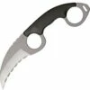 Cold Steel CS39FKS Double Agent I, 3" AUS 8A SS Serrated Blade, Grivory Handle, Secure-Ex Neck Sheath