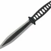 Condor Dendritic Combat Knife,6" Double Edge Blade,Black Nylon Belt Sheath