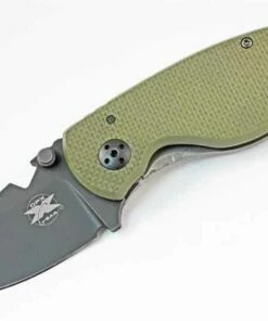 DPx Heat/F OD Folder, Phosphate Coated D2 Steel, Olive Drab G-10 Handle