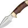 Down Under Knives Bushmate, 440C Heat Treated Stainless Steel, Genuine Leather Handle