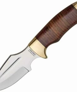 Down Under Knives Bushmate, 440C Heat Treated Stainless Steel, Genuine Leather Handle