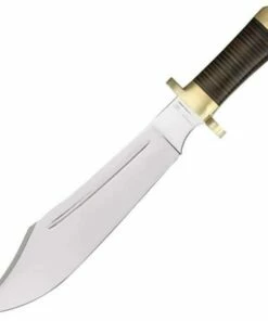 Down Under Knives Down Under Mistress Bowie - 18" overall. 13" polished 440C stainless bowie blade with dual heat treated edge.
