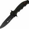 Browning Knives Browning Black Label Trip Wire, Black Blade, Ribbed G-10 Grip Scales Handle