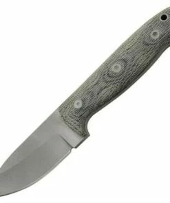 Entrek Badger, Black Canvas Micarta Handle, w/ Black Kydex Sheath