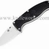 Spyderco Knives Spyderco Enuff FB31PBK Leaf Blade, VG-10 Steel, Plain Edge