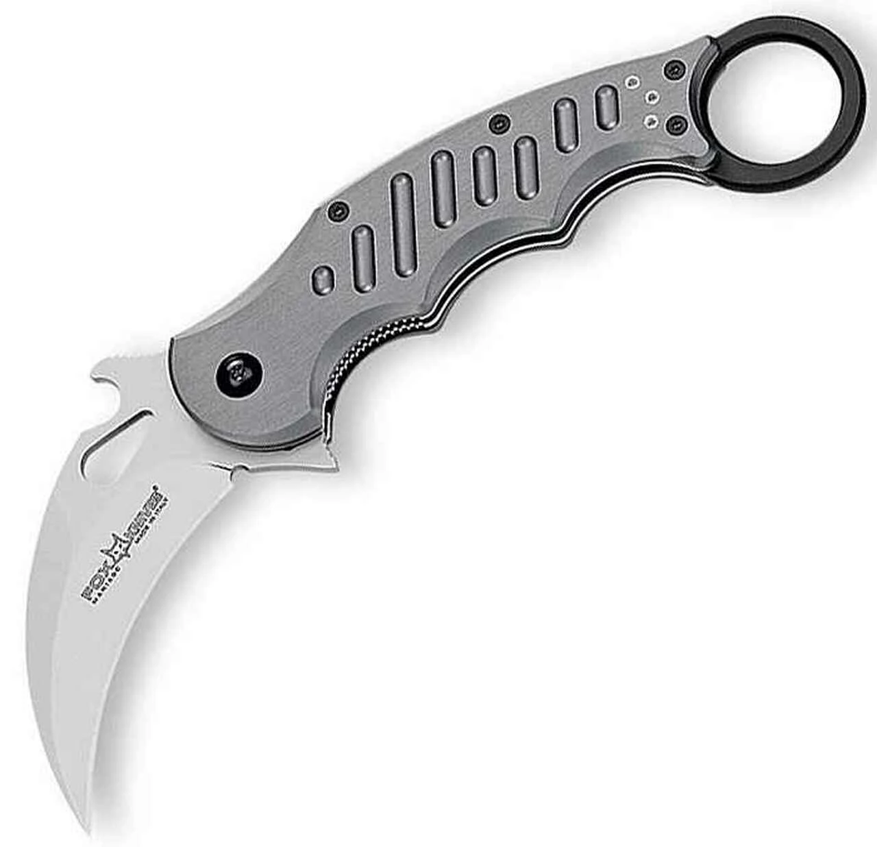 Fox Knives USA FOX Knives Folding Karambit, N690Co, T6-6061 Aircraft Aluminum 1 Fox Knives USA FOX Knives Folding Karambit, N690Co, T6-6061 Aircraft Aluminum