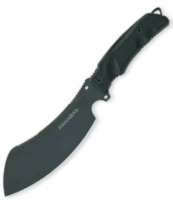 Fox Knives USA FOX Knives Panabas Fixed Blade, N690Co, Black Forprene Handle, With Survival Kit