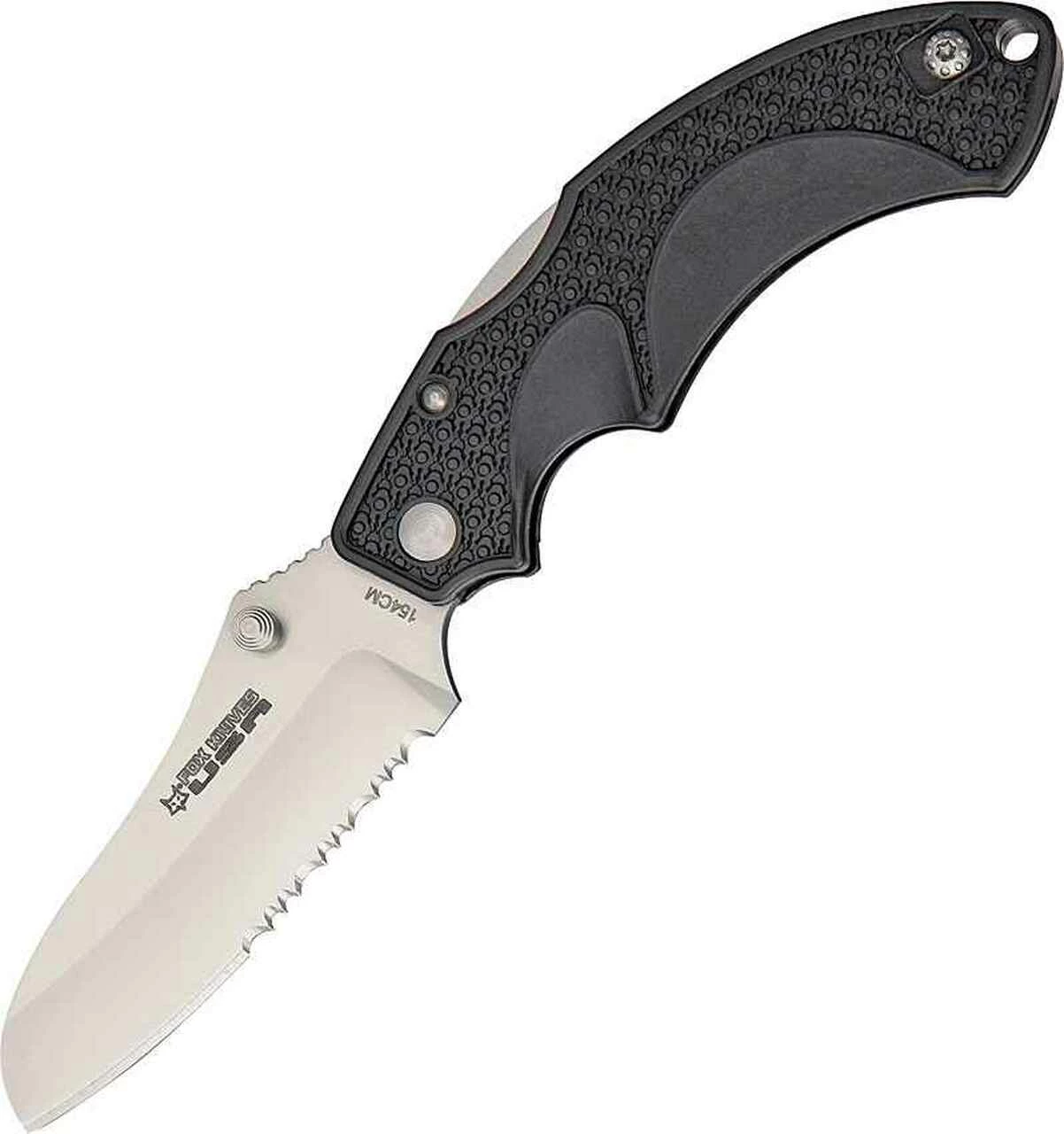 FOX Knives USA Vitale Folder, 154CM Stainless, Black G-10 Handle 1 FOX Knives USA Vitale Folder, 154CM Stainless, Black G-10 Handle