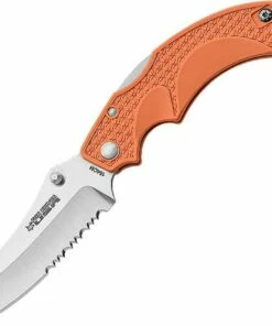 FOX Knives USA Vitale Folder, 154CM Stainless, Orange G-10 Handle
