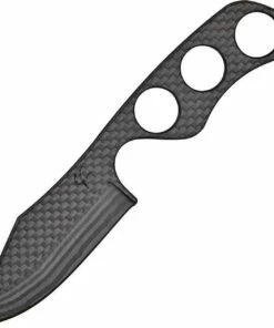 Fred Perrin Le Bowie Carbone Neck Knife, Carbon Fiber Construction Blade, Skeletonized Handle