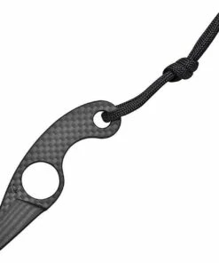 Fred Perrin La Griffe Mini Neck Knife, Carbon Fiber Construction Blade, Skeletonized Handle