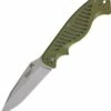 5.11 Tactical 51080 CS2 Spearpoint, 3.75" AUS-8 Combo Blade, Green FRN Handle