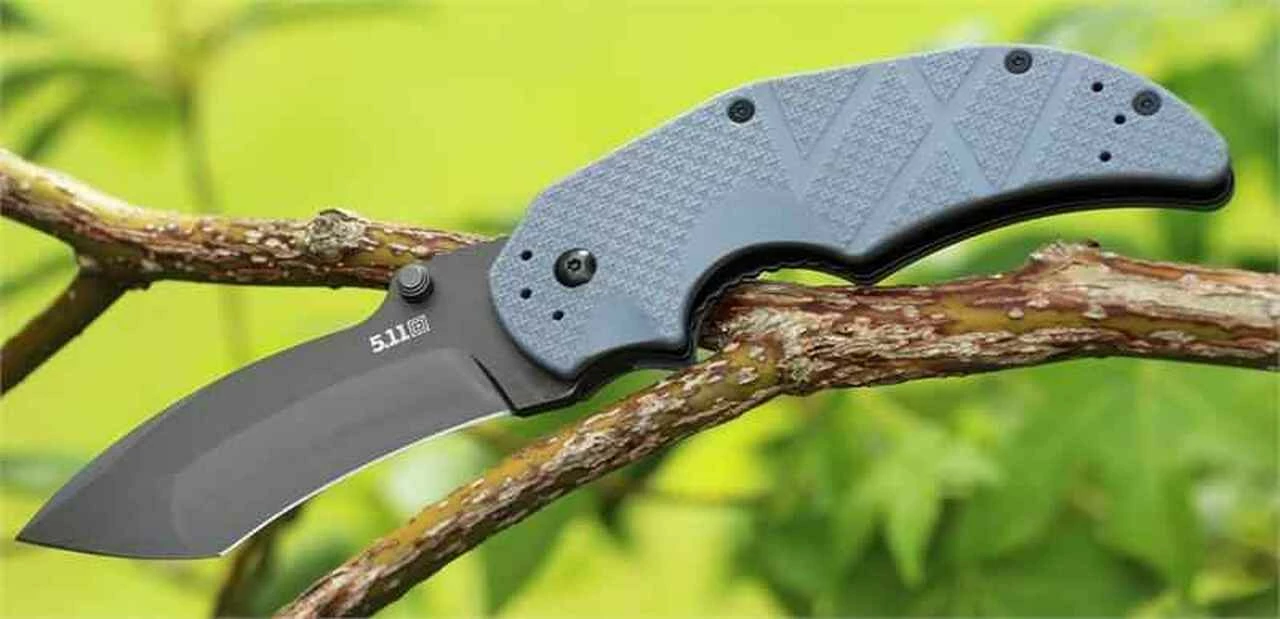 5.11 Tactical 51104 Crewcut Assisted Opener, 3.5" AUS-8 Plain Blade, Grey FRN Handle 1 5.11 Tactical 51104 Crewcut Assisted Opener, 3.5" AUS-8 Plain Blade, Grey FRN Handle