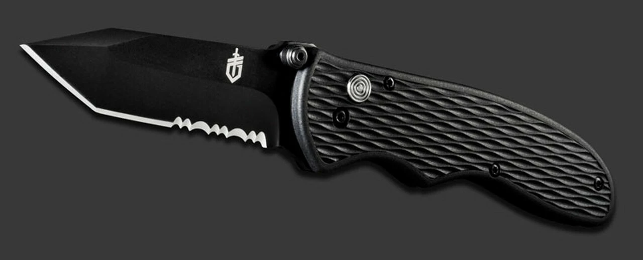Gerber Fast Draw 7Cr17MoV Tanto Blade, Textured Nylon Handle 1 Gerber Fast Draw 7Cr17MoV Tanto Blade, Textured Nylon Handle