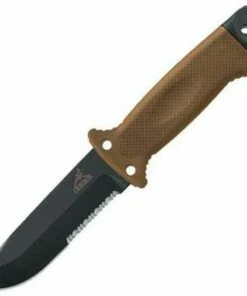 Gerber LMF II Infantry, Tan Handle, Black Blade, Combo Edge