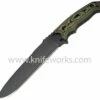 Hogue Large Fixed Blade, Drop Point Blade, G-10 Scales, G-Mascus Green
