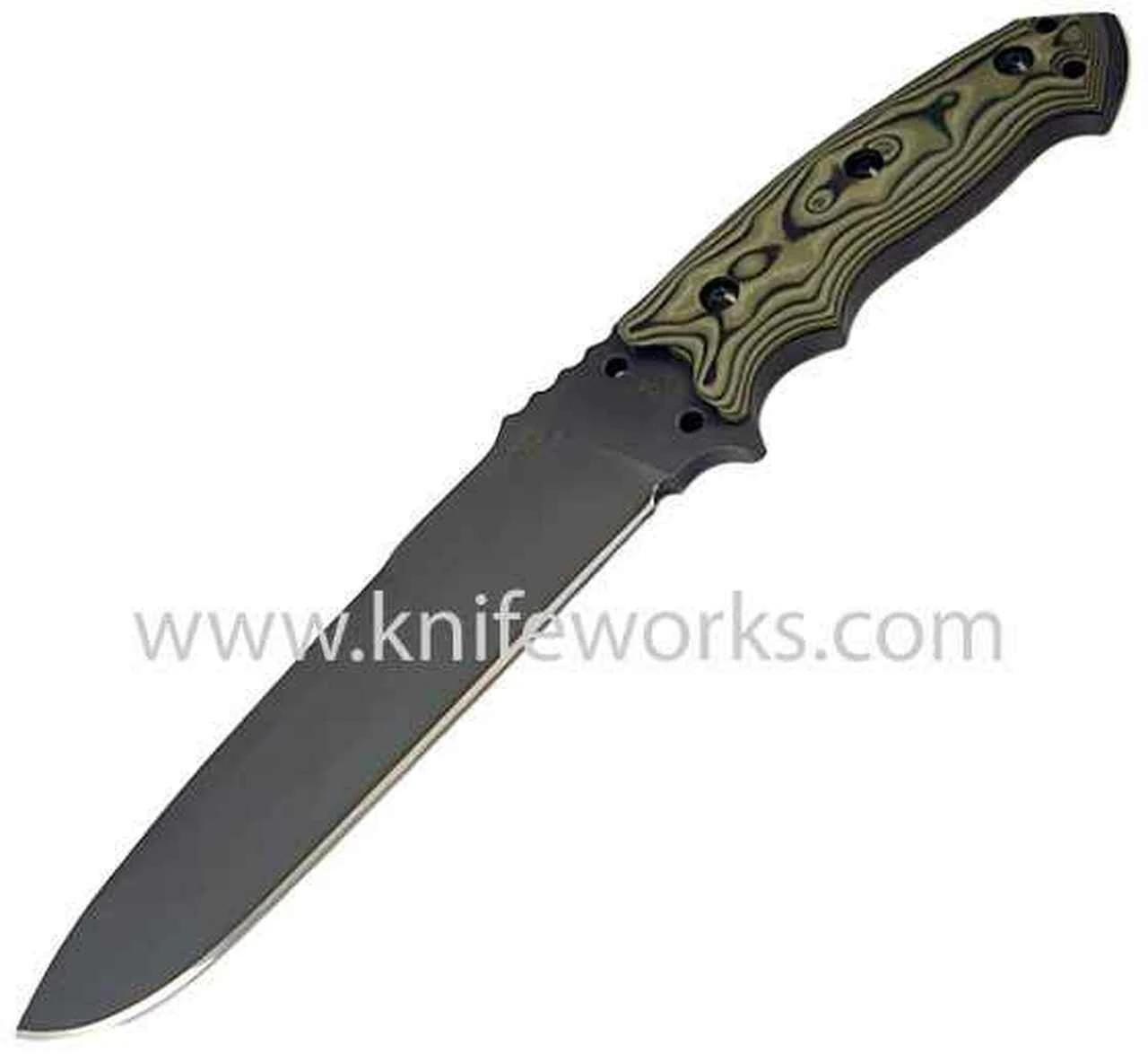 Hogue Large Fixed Blade, Drop Point Blade, G-10 Scales, G-Mascus Green 1 Hogue Large Fixed Blade, Drop Point Blade, G-10 Scales, G-Mascus Green