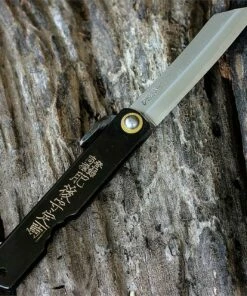 Higonokami Reverse Tanto style 3 in. steel blade, Black Stainless Steel Japanese Folder