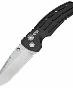 Hogue EX01 3.5" Tactical Drop Point Blade with Black Aluminum Handles