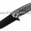Hogue EX-02 3.75", Black Tanto Blade, Plain Edge, w/ Flipper