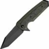 Hogue EX-02, Tanto Blade, Green Mascus G10 Handle