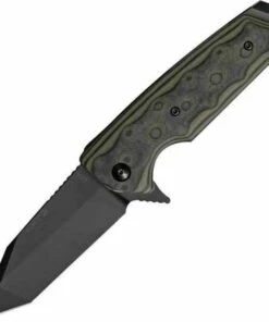 Hogue EX-02, Tanto Blade, Green Mascus G10 Handle