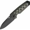 Hogue EX-02 Extreme, 3 5/8" black finish 154CM stainless spear point blade, Gray G-Mascus G-10 handle scales. Integrated glass breaker