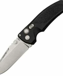 Hogue EX-03 Extreme Series Buttonlock, Black glass filled polymer handles.