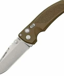 Hogue EX-03 Extreme Series Buttonlock, Brown glass filled polymer handles