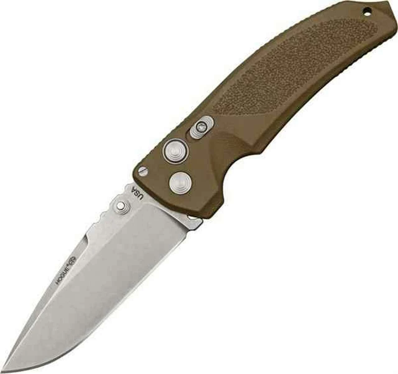 Hogue EX-03 Extreme Series Buttonlock, Brown glass filled polymer handles 1 Hogue EX-03 Extreme Series Buttonlock, Brown glass filled polymer handles