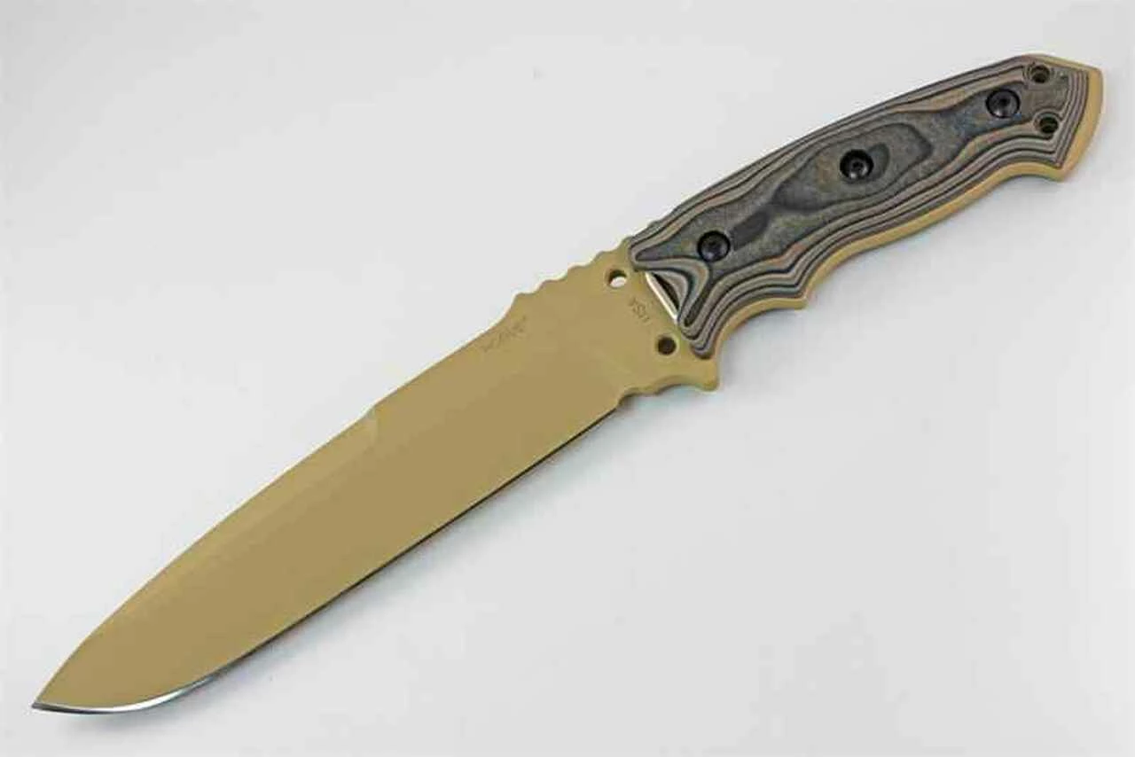 Hogue EX-F01 Fixed Blade, A-2, G-10 Dark Earth G-Mascus Scale Handles 1 Hogue EX-F01 Fixed Blade, A-2, G-10 Dark Earth G-Mascus Scale Handles