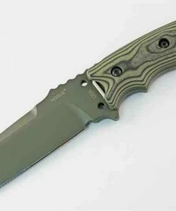 Hogue 5 1/2" EX-F01 Fixed Blade, A2, Green G-Mascus G-10 Handle