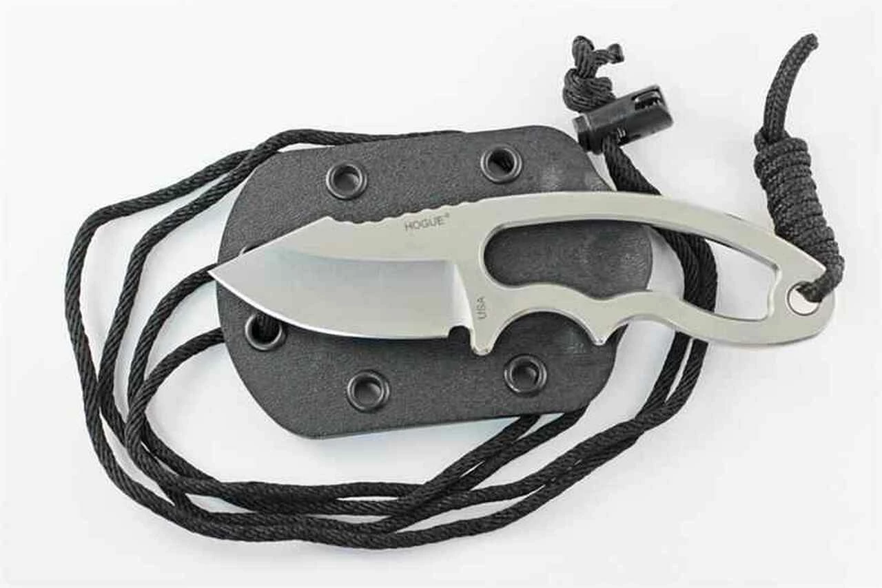 Hogue EX-F03 Clip Point Neck Knife, 154CM, Skeletonized 1 Hogue EX-F03 Clip Point Neck Knife, 154CM, Skeletonized