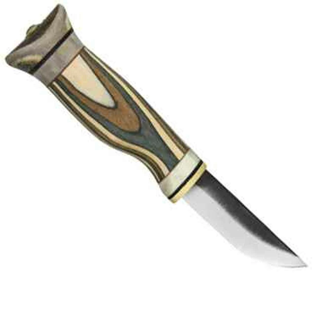 Kero Knives Kero Inari, Curly Birch and Reindeer Antler Handle, 3 in. High Carbon Steel Blade 1 Kero Knives Kero Inari, Curly Birch and Reindeer Antler Handle, 3 in. High Carbon Steel Blade