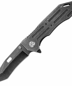 Kershaw Knives Kershaw 1302BW Lifter, 3.5" 3Cr13 Plain Tanto Blade, SS Blackwash Handle
