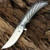 Kizer Cutlery KI4482 Dirk Pinkerton Nomad, 3.78" S35VN Plain Blade, Titanium Handle