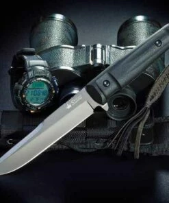 Kizlyar Supreme Alpha Fixed Blade, AUS-8 GT, Kraton Handle