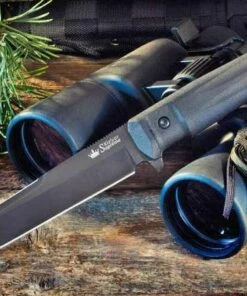 Kizlyar Supreme Aggressor, AUS-8 Black Fixed Blade, Kraton Handle