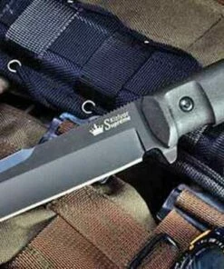 Kizlyar Supreme Delta, AUS-8 Black Fixed Blade, Kraton Handle