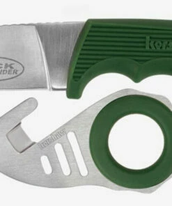 Kershaw Knives Kershaw 1028GRNBCX Duck Commander Antelope Hunter 2 & Zipit Combo Pack, 3.6" 8Cr13MoV SS, Plain Blade, Green Co-polymer Handle