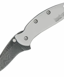 Kershaw Knives Kershaw 1600DAM Chive, 1.9" Damascus Plain Blade, 410 SS Handle