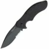 Kershaw Knives Kershaw 1605CKTST Clash, 3" 8CR13MoV SS Black, Combo Blade, GFN Handle
