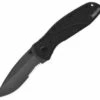 Kershaw Knives Kershaw 1670GBBLKST Tactical Blur, 3.4" 14C28N Plain Blade, Black Anodized Aluminum Handle