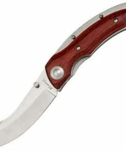Katz Kagemusha Series Linerlock, Cherrywood handles