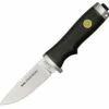 Linder Handlelight, 3 1/2" ATS-34 Stainless Drop Point Blade, w/ Black Leather Belt Sheath