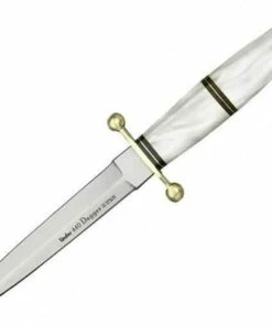 Linder Dagger,5" 440 Stainless Dagger Blade w/ Leather Sheath