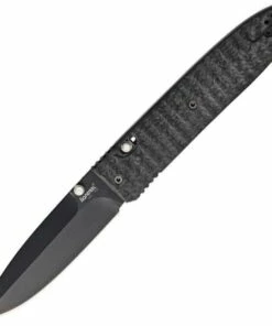 LionSteel Lion Steel Daghetta Carbon Fiber Black, 3 1/8" Black PTFE finish D2 tool steel